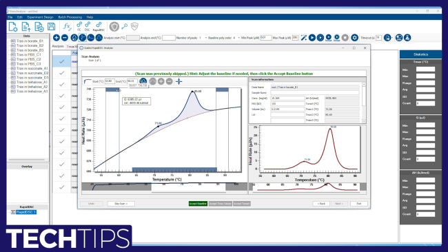 Using RapidDSC Analysis Features in NanoAnalyze