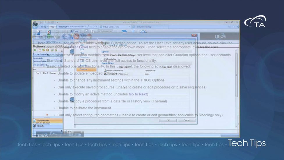 技术技巧 TA仪器